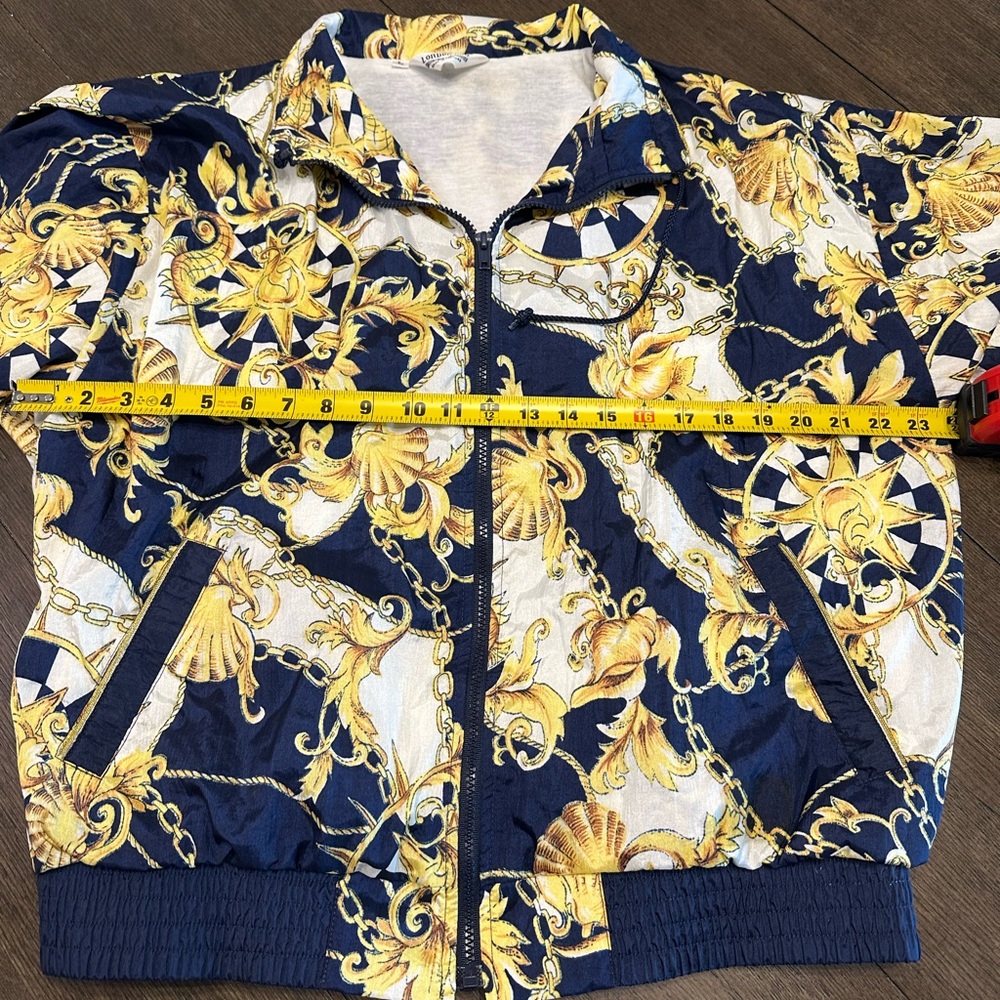 London Fog Women's Bomber Jacket - Navy and Gold - Picture 5 of 7